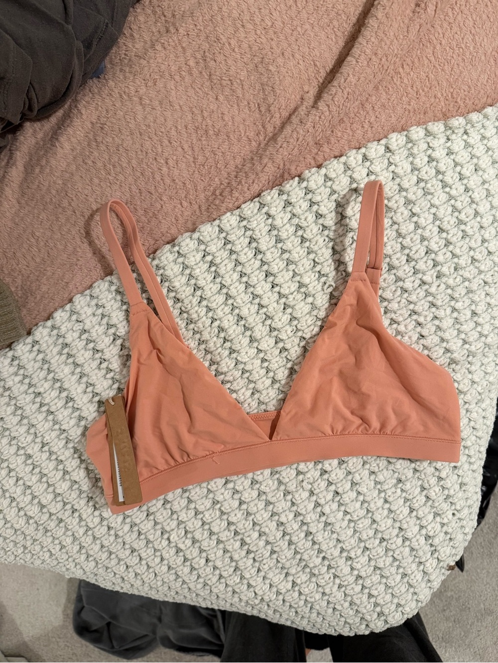 SKIMS Lightweight Triangle Bralette in Desert Clay